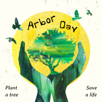 Creative Arbor Day Linkedin Post