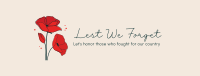 Lest We Forget Facebook Cover Image Preview