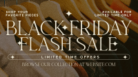 Retro Minimalist Black Friday Facebook Event Cover Design