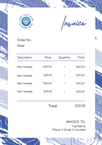 Modern Brush Strokes Invoice