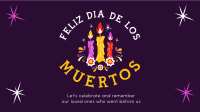 Candles for Dia De los Muertos Animation