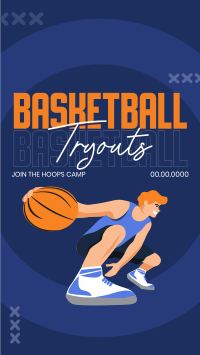 Basketball Tryouts Facebook Story