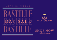 Happy Bastille Day Postcard