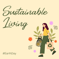Sustainable Living Instagram Post