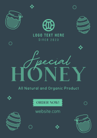 Honey Bee Delight Poster