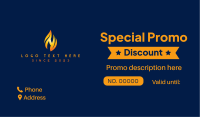 Traditional Star Coupon Business Card Design