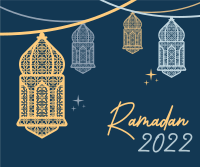 Intricate Ramadan Lamps Facebook Post