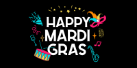 Mardi Gras Festival Twitter Post