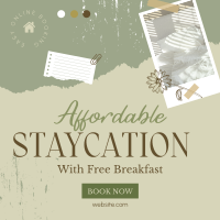  Affordable Staycation  Instagram Post