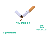 You Can Quit Smoking Postcard