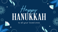 Elegant Hanukkah Night Animation