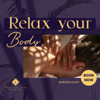 Relaxing Body Massage Instagram Post