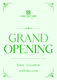 Elegant Grand Opening Flyer