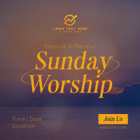 Sunday Worship Instagram Post example 4