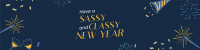 Sassy New Year Spirit LinkedIn Banner