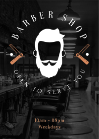 Barbershop Opening Poster Design