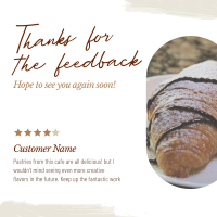 Cafe Customer Feedback Instagram Post Image Preview