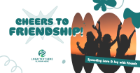 Abstract Friendship Greeting Facebook Ad