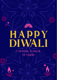 Happy Diwali Greeting Poster