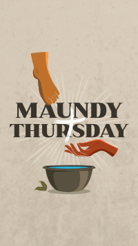 Maundy Thursday Cleansing TikTok Video Design