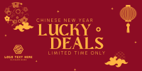 Cute Lucky Deals Twitter Post