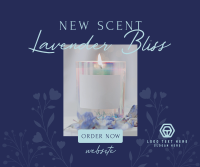 Lavender Bliss Candle Facebook Post