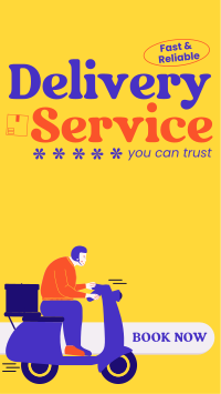 Retro Courier Service Instagram Story