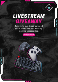 Livestream Giveaway Flyer