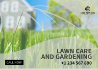 Lawn and Gardening Service Postcard