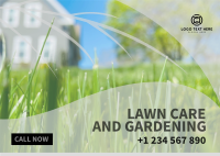 Lawn and Gardening Service Postcard Design