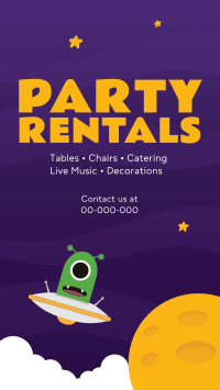 Party Rentals For Kids Instagram Story