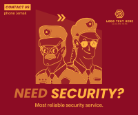 The Best Guard Service Facebook Post Design