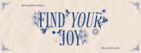 Celestial Find Joy Quote Facebook Cover Image Preview