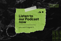 Listen Podcast Pinterest Cover