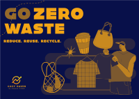 Practice Zero Waste Postcard