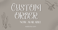 Order Custom Jewelry Facebook Ad