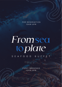 Seafood Cuisine Buffet Flyer