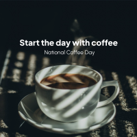 Start with Coffee Instagram Post