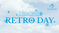 National Retro Day Clouds Animation