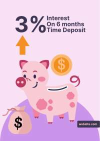 Piggy Time Deposit Poster