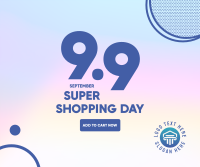 9.9 Shopping Day Facebook Post