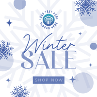 Winter Snowball  Sale Linkedin Post Design