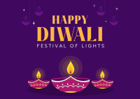 Diwali Event Postcard Design