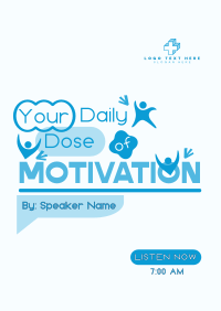 Daily Motivational Podcast Flyer