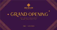 Art Deco Grand Opening Facebook Ad