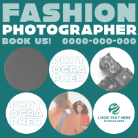 Retro Fashion Photographer Instagram Post Design