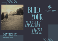 Build Dream Sale Postcard