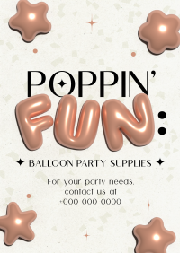 Balloon Party Poster example 1