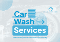 Unique Car Wash Service Postcard