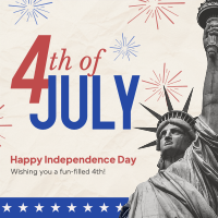 Fourth of July Greeting Instagram Post